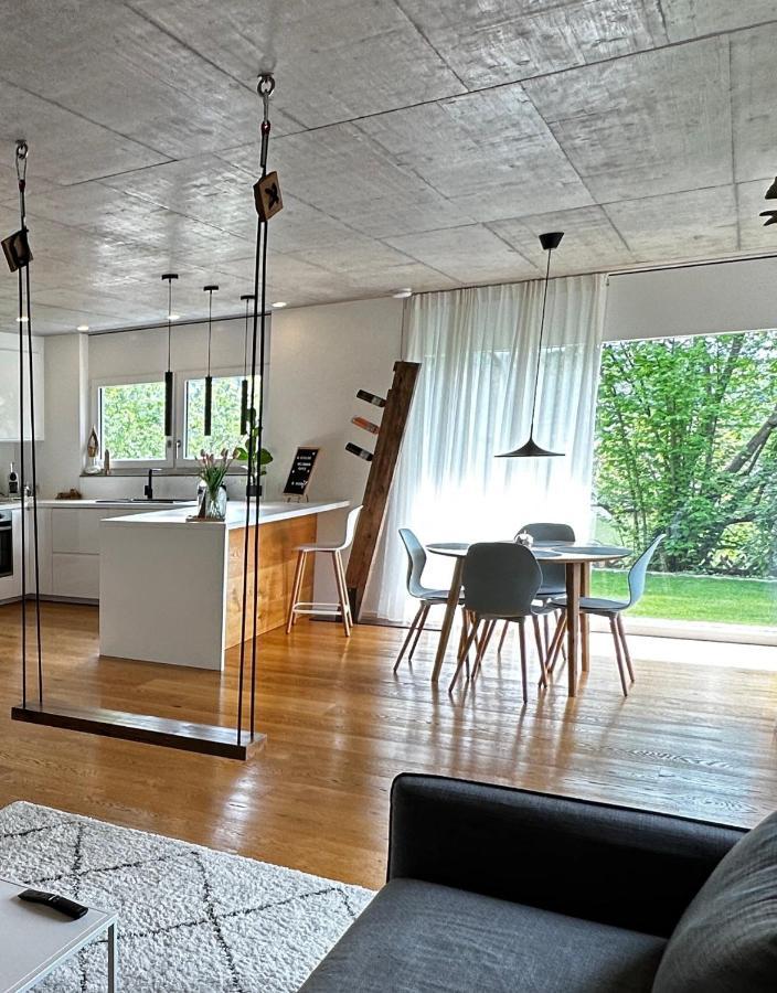 Moderne Ferienwohnung Rhenum Mit Wallbox Waldshut-Tiengen Luaran gambar